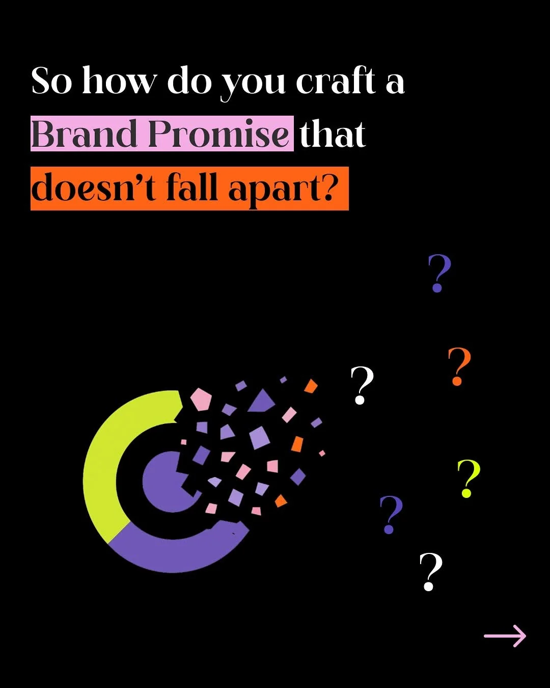A brand promise isn't a tagline — it's a debt — original Instagram carousel, slide 10 of 17