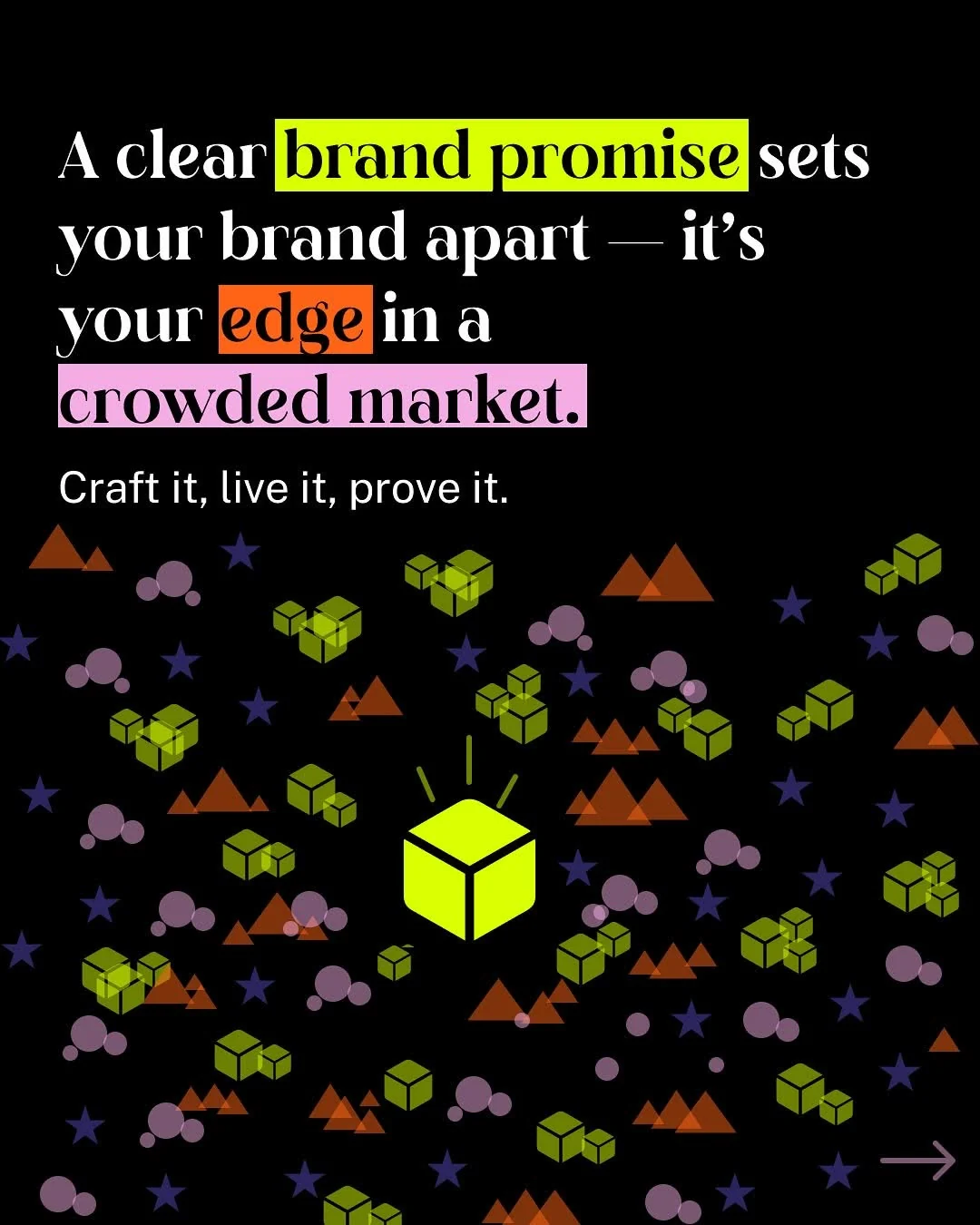 A brand promise isn't a tagline — it's a debt — original Instagram carousel, slide 16 of 17