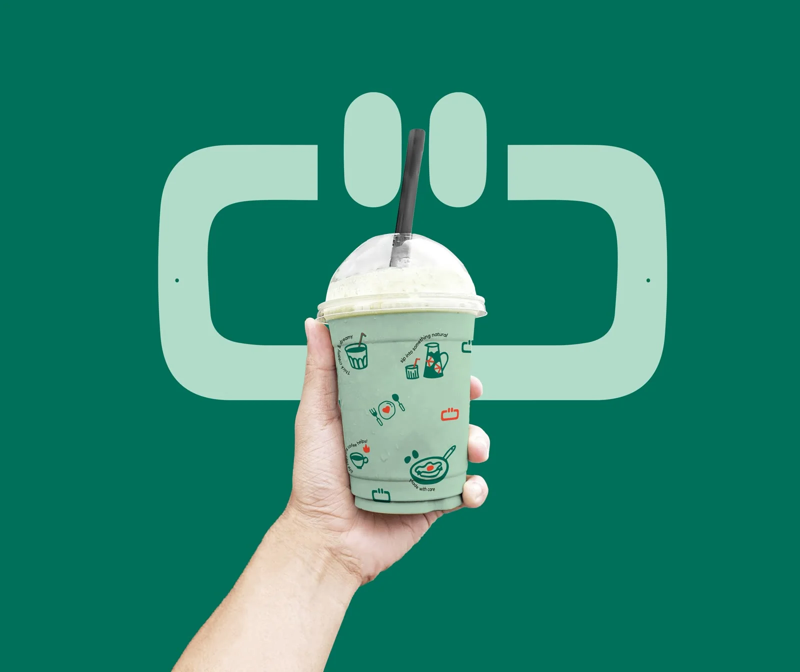 Spork Cafe — brand identity detail 2